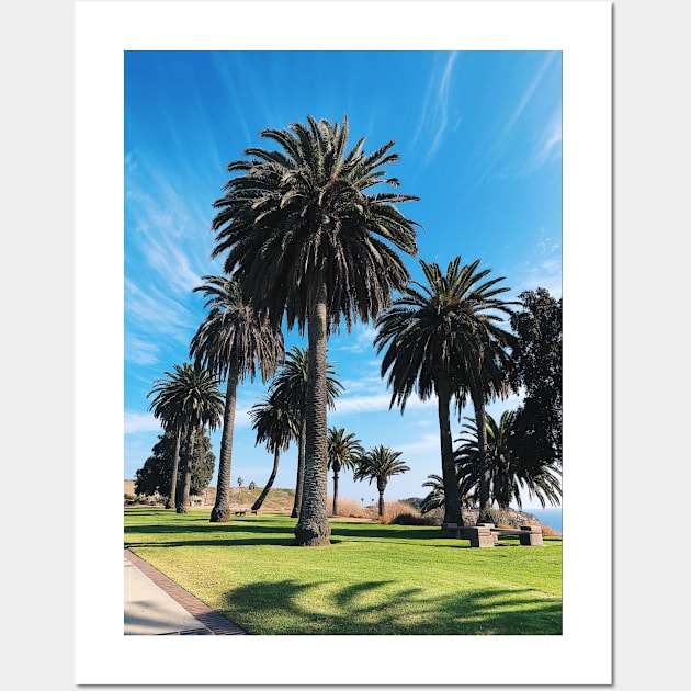 Bright Sunny Palm Trees in SoCal Wall Art by offdutyplaces